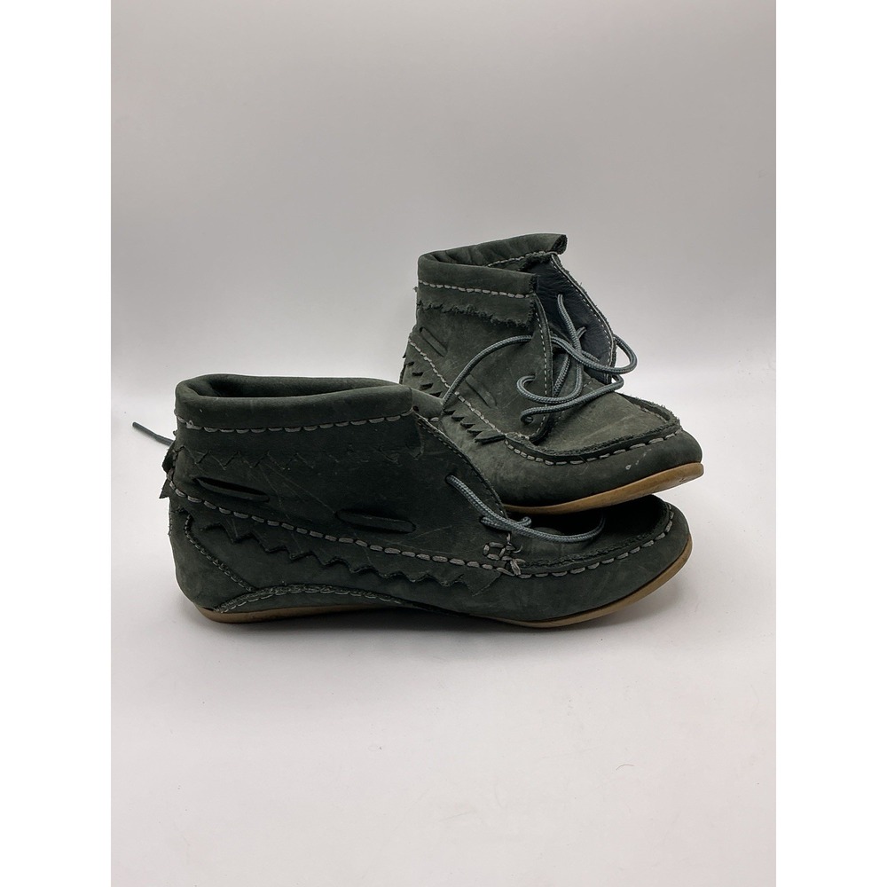 Oliberté Leather Chukka Desert Boots Gray Womens EU 37 US 6.5 7 Made Africa